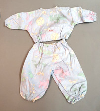 Puppenkleidung Sigikid Sommeranzug Schlafanzug 2-tlg Hose Oberteil Bunt Vintage