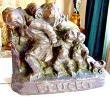 Bronze skulptur flucht um - bronze,