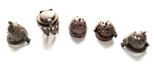 Antike Pfeifenköpfe Pfeifendeckel Verschlüsse 5 St. für Reservisten-Pfeifen