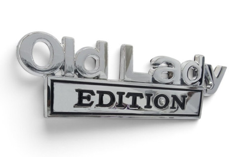 Old lady edition emblem - 3d,