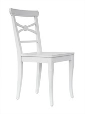 Stuhl Esszimmerstuhl Holzstuhl Lehnstuhl Küchenstuhl Buche weiß Used-Look F011