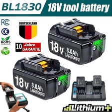 2X 8,0Ah Makita Akku 18V