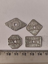 Paket 4 Wertmarken UNION