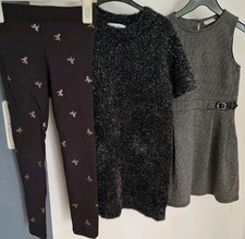 ❤ H&M ZARA Paket Kleid Einhorn Thermo - Leggings Gr 122-128 alles GEPFLEGT ❤