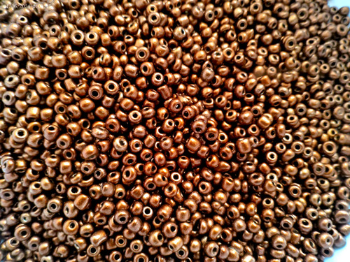 50g rocailles braun 3mm - ❤,