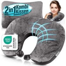 Reisekissen Nackenkissen Stützkissen Nackenhörnchen Travel Pillow 2in1 B-Ware