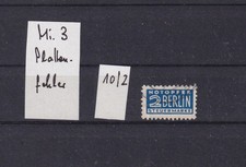 Notopfer Berlin, Mi. 3 ,  Plattenfehler 10/2