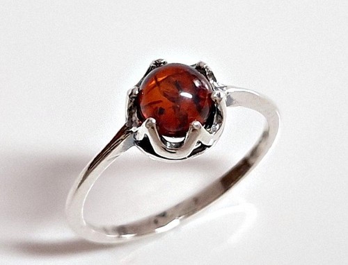 Bernstein ring silber 925 - silber, 17