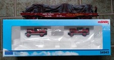 Märklin Maxi Spur1 1:32 USA Güterwaggon Flatcar mit Beladung und 2 Jeeps Union P