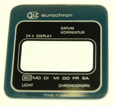 Ruhla Eurochron Chronograph Original Ersatzglas digital zifferblatt  DDR GDR