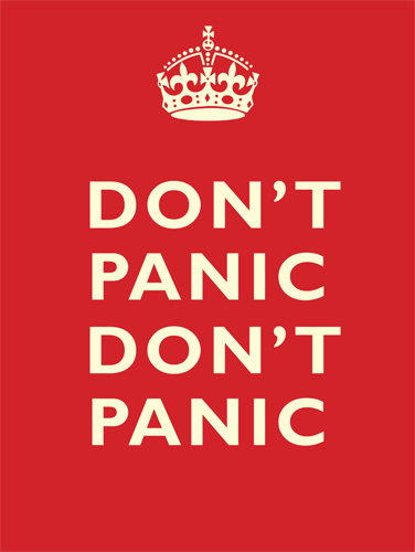 Don panic - panic,