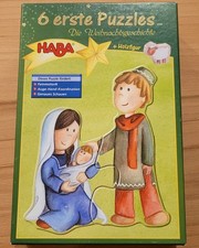 6 Erste Puzzle Die Weihnachtsgeschichte, Haba, vollständig, ab 2