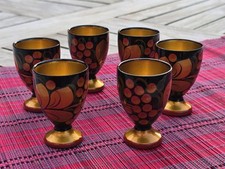 6 Vintage handgemalt