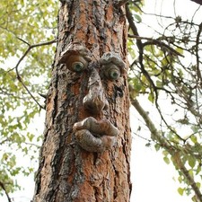 Baumstamm Deko,Baumgesichter
