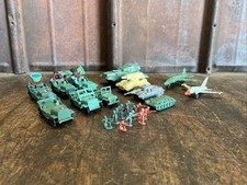 Spielzeug Panzer Willys Jeep Soldaten Flugzeug Elastolin Alt Kunststoff WW2 War