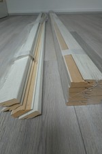 SOCKELLEISTEN Classic B 60 "Andorra" Farbe weiß-grau 16 Stück à 2,5m = 40m