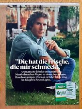 Reyno Menthol Fresh Filter & Lights Original 1980 Vintage Advert Werbung Reklame