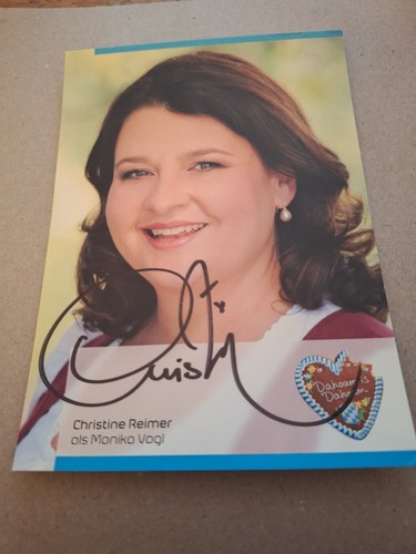 Autogrammkarte christine - autogrammkarte,