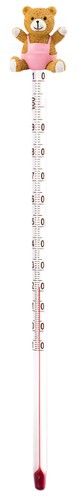 Glas babyflaschen thermometer - glas,