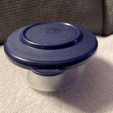 Tupperware kleine Tafelperle 175ml 1977 mit blauen Deckel 