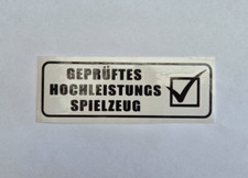 Geprüftes Hochleistungsspielzeug, Aufkleber, versch. Farben, lustig, NEU