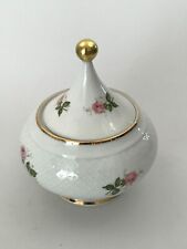 Bavaria Zuckerdose Seltmann Weiden Annabell weiß Blumen Höhe 18 cm