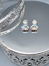 Funkelnde Ohrringe mit SWAROVSKI® Kristall Damen Geschenk Neu