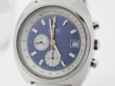 Eberhard & Co Chronograph Automatik in Stahl! Lemania 1340! Seltene Ausführung!