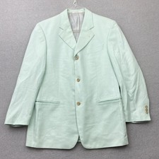 JOOP! Sakko Gr. 48 Mintgrün 100% Baumwolle Fischgrät Herren Blazer