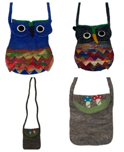 Kleine filz handtasche pilz - handtasche,