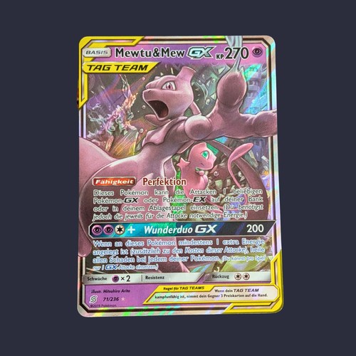 Pokemon karte mewtwo mew gx - pokemon,