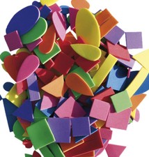 MOOSGUMMI Formen 200 Teile Basteln Dreicke Quadrate Rechtecke Tropfen Mix Set 