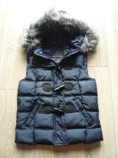 Superschöne ONLY Damen Stepp WESTE Gr.XS/34 blau Kapuze Mantel Jacke NEU  !!