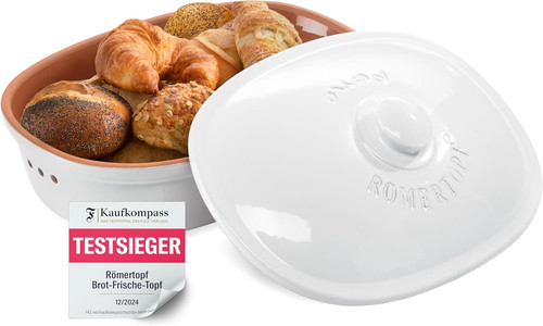 Römertopf brottopf weiß 5 - brottopf, 6,5