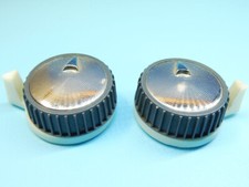 2 Knöpfe PHILIPS Drehknöpfe für altes Tonbandgerät / Lautstärke-Drehknopf