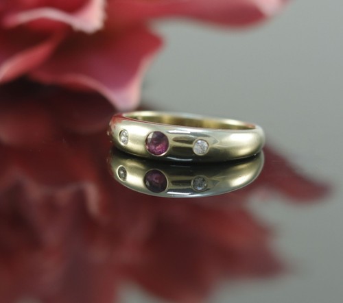 Rubin zirkonia ring - zirkonia, /
