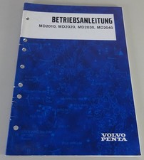 Betriebsanleitung Volvo Penta MD2010-D / MD2020-D / MD2030-D / MD2040-D 10/2002