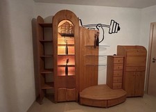 Wohnzimmerschrank Erle Massiv
