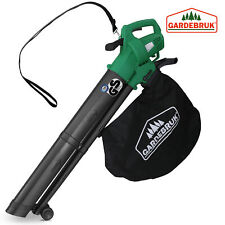 Laubsauger Laubbläser Laubhäcksler Elektro 3000W 3in1 Tragegurt Blasgerät Garten