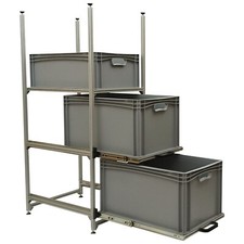 Wohnmobil Regal mit Auszug 600 mm Regalsystem Heckgaragenregal Wohnmobilgarage