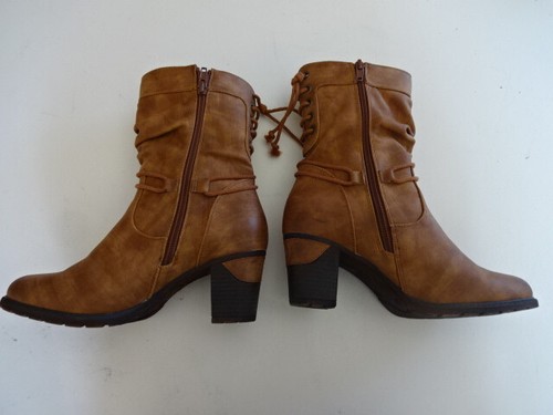 Hellbraune damen stiefel - stiefel, "