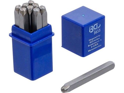 Schlagzahlen satz 3mm - 3mm, din1451