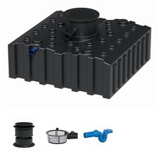 Florantia Flachtank Zisterne 4000 L Standard - Regenwassertank Set mit Filter