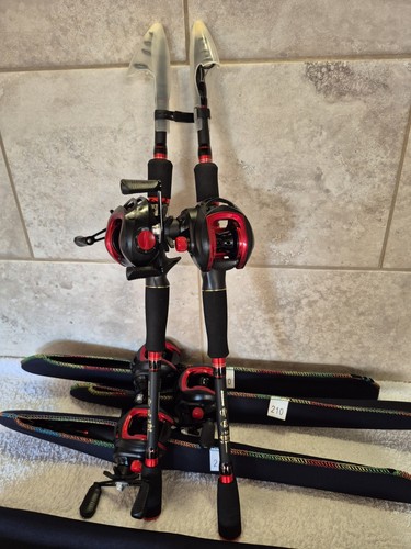 Bait caster rod und - bait, real