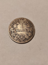 1 Mark Kaiserreich Deutsches Reich 1875  D Münze, Silber
