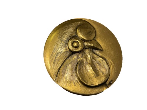 Massive bronze medaille - massive,