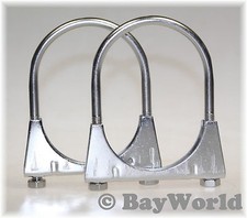 2 x Extra lange Edelstahl V2A