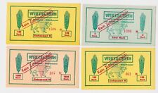 4 Banknoten 2 bis 1000 Mark