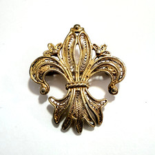 Vintage Silberbrosche Form