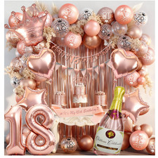 18. Geburtstag Deko Rosegold